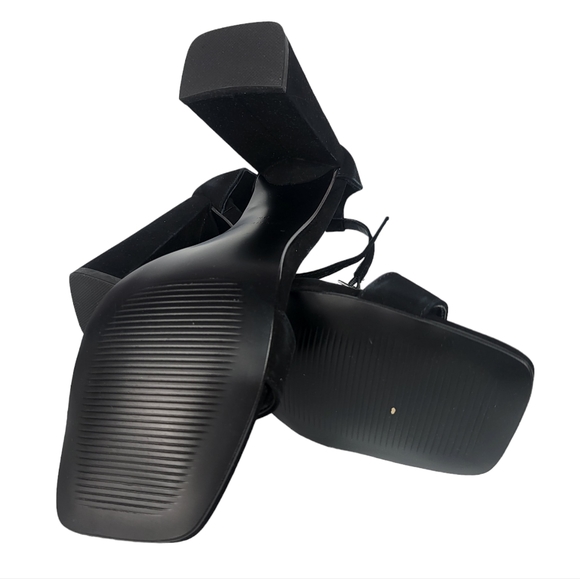 Steve Madden Tiaa Two-piece Dress Sandals Black 8 - Picture 8 of 8